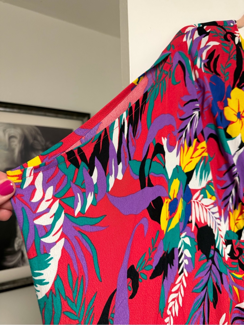 Pink Tropical Caftan by Trashy Diva by Candice Owens, Women’s XL-3X - Picture 2 of 7